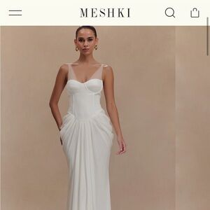 Meshki white dress- new with tags